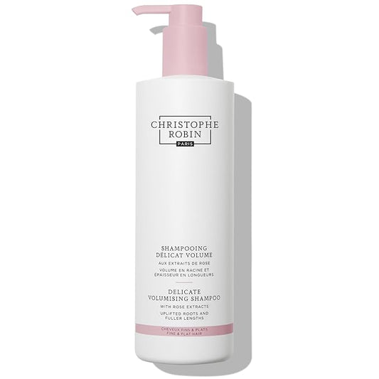 Christophe Robin Delicate Volumizing Shampoo With Rose Extracts for Thin, Fine, and Flat Hair Jumbo Size 16.9 fl. oz