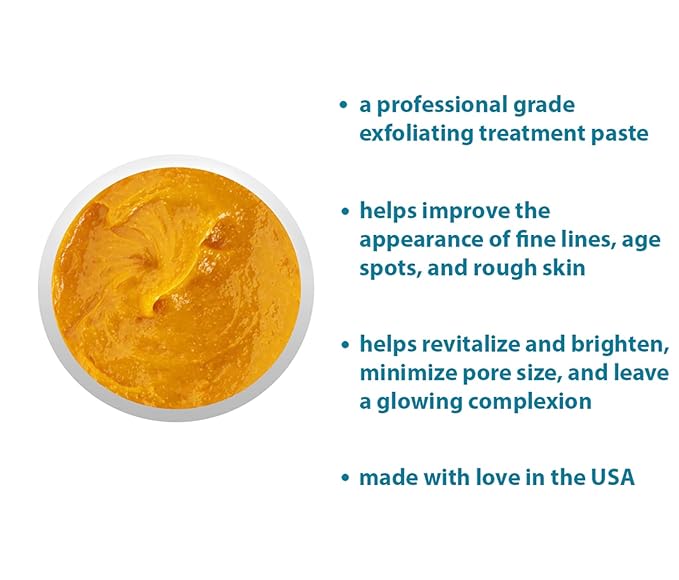 Turmeric Brightening Paste (159) | Professional-Grade Exfoliating Paste | Helps Diminish Lines and Wrinkles