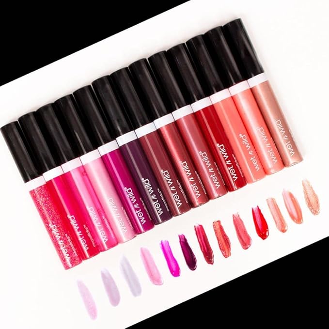 wet n wild MegaSlicks Lip Gloss Red Cherish (Pack of 2)