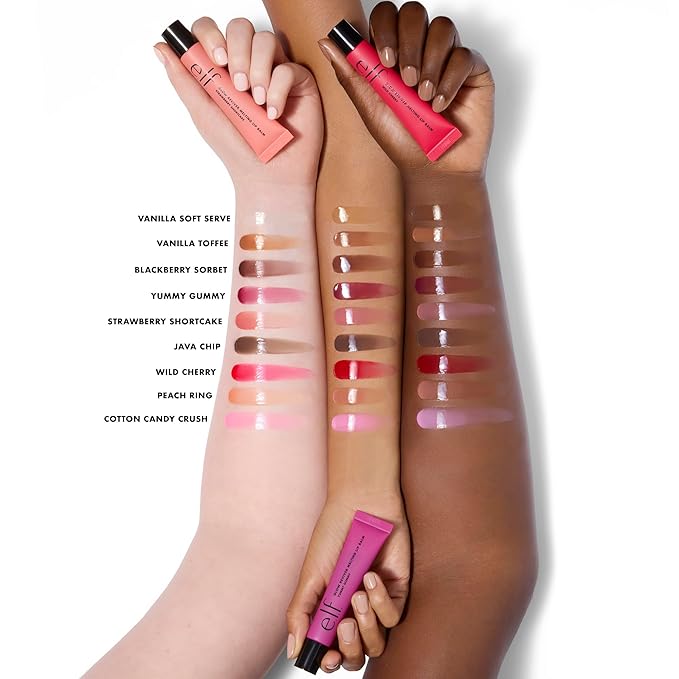 e.l.f. Glow Reviver Melting Lip Balm, Hydrating Tinted Lip Balm For A Glossy Finish & Soft, Supple Lips, Vegan & Cruelty-Free, Cotton Candy Crush