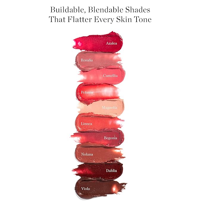Ogee Tinted Sculpted Lip Oil - Lip Stain Made with 100% Organic Coconut Oil, Jojoba Oil, and Vitamin E - Best as Lip Balm, Lip Color or Lip Treatment - DAHLIA