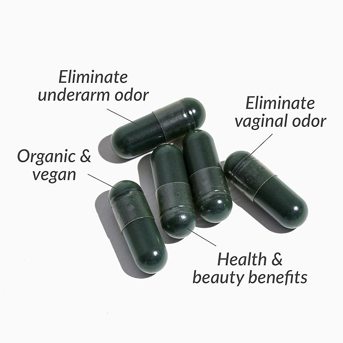 It Just Works All Natural Full Body Deodorizing Supplement for Underarms and Private Parts | Vegan & Organic Deodorant That Works from The Inside Out (365 Count)