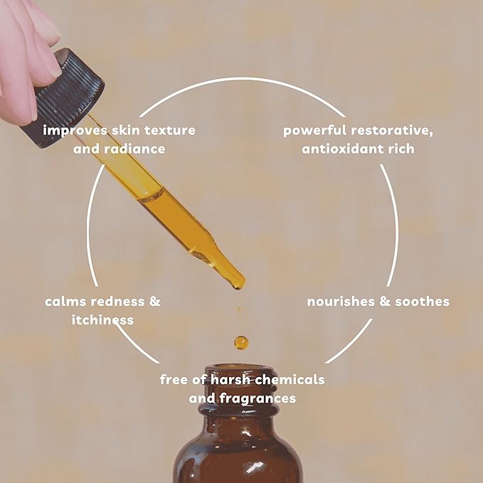 Offernova Organic Rosa de Mosqueta Oil- USDA Certified Rosehip Seed Oil Pure Cold Pressed, Repairs & Brightens Skin - Gua Sha Massage, Face, for All Skin Types - Aceite Facial 1OZ