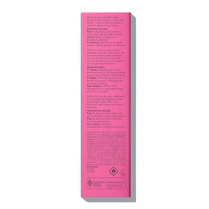 Revlon Liquid Lipstick with Clear Lip Gloss, ColorStay Overtime Lipcolor, Dual Ended with Vitamin E, 080 Keep Blushing, 0.07 Fl Oz