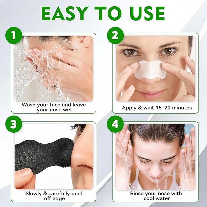 Blackhead Remover Strip, Nose Strips Blackhead Remover, Deep Cleansing & Oil Control, Ideal for All Skin Types (10 Pack)