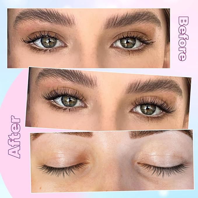 Lash Clusters Wispy Eyelash Clusters CC-Curly Cluster Lashes zanlufly Natural Individual Lashes 180Pcs Eyelash Extension 10-12MM DIY Lash Extension