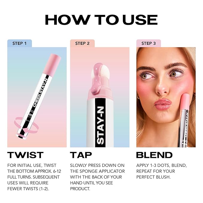 Sacheu Cheek STAY-N Liquid Blush for Cheeks — High Pigment, Buildable, Lightweight Cream Blush for Dewy Radiant Flushed Cheeks — Long-lasting & Cruelty Free (2 Pack, Sugar & Spice Duo)
