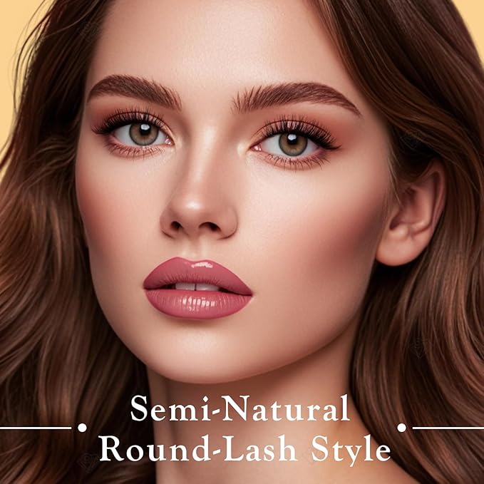 Lashes False Eyelashes Natural Lashes Wispy 14 Pairs Fake Eyelash Reusable Lash Strips Fluffy Eye Lashes Pack Short Mink Strip Lashes Natural Look Wispies Cateye Lashes for Women