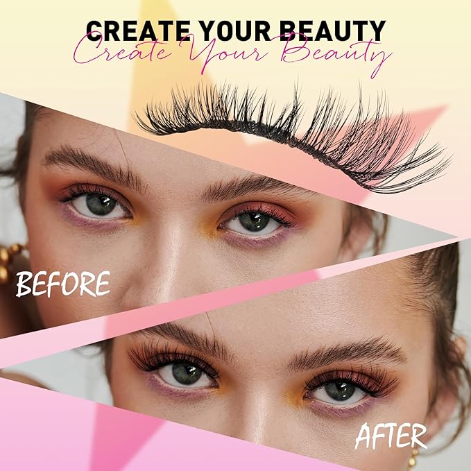 Lash Extension Kit,144 pcs Lash Clusters Kit Individual D Curl Lash Kit with Eyelash Bond and Seal Waterproof and Applicator for False Eyelashes Extension(Cove-Mix 8-16mm Kit)