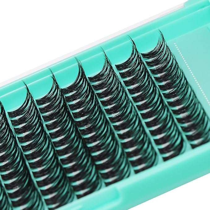 Bodermincer Lash Clusters D Curl Black/Brown/Colored Lashes 10-12-14/12-14-16/16-18-20mm Mixed Lash Clusters Kit For Beginner (Y03# 14-16-18mm Mixed)