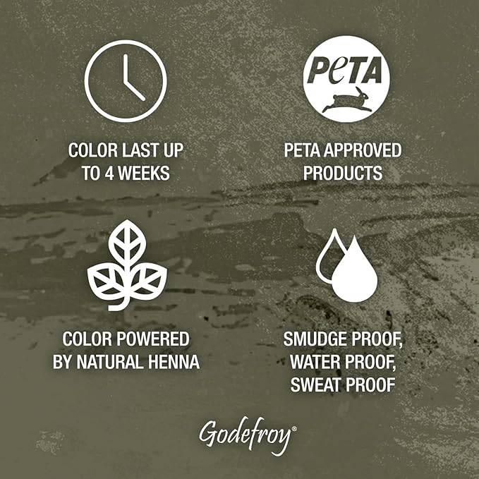 Godefroy Powered by Henna - Tint Kit 4 Applications | Medium Brown | Spot Hair Color Powered by Natural Henna