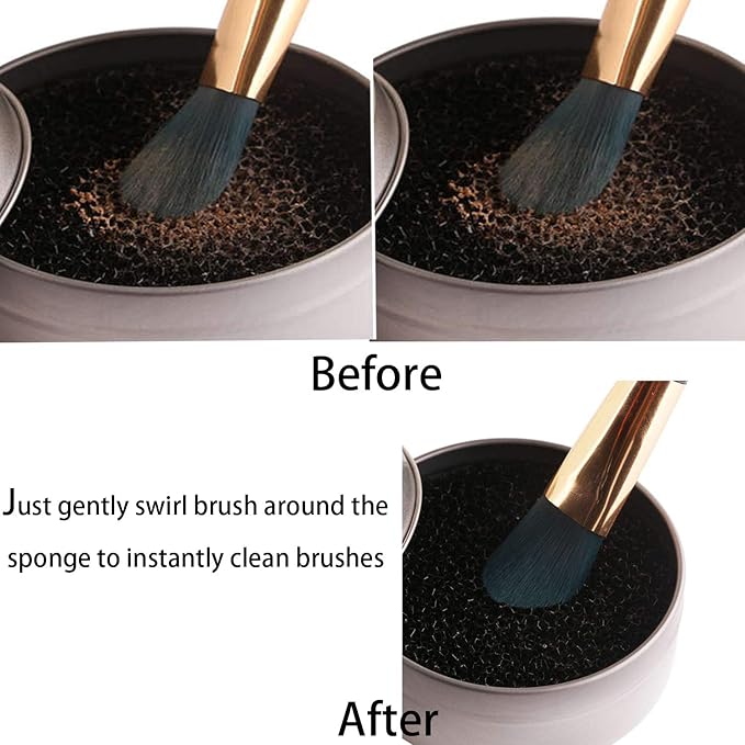 3Pcs/Set Makeup Brushes Cleaner Sponge Dry Brushes Cleaner Eye Shadow or Blush Color Removal Sponge Tool