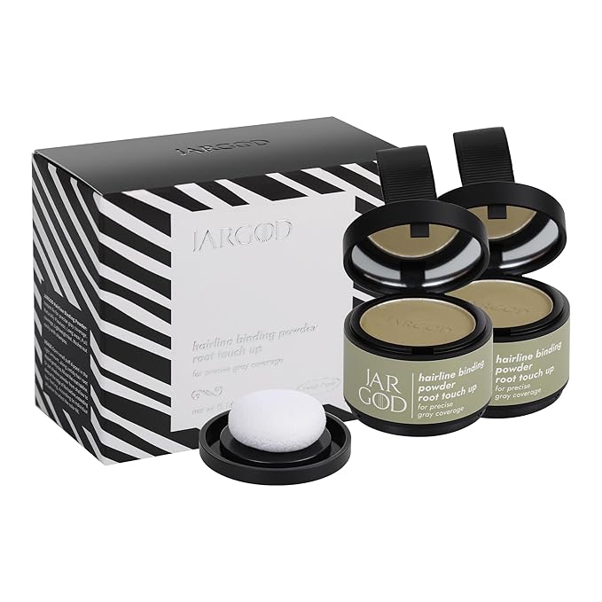 Root touch up powder Hairline Powder for root cover up temporary root concealing powder for Women & Men, for instant gray hair cover up (Medium Blonde, 0.14 Ounce (Pack of 2))