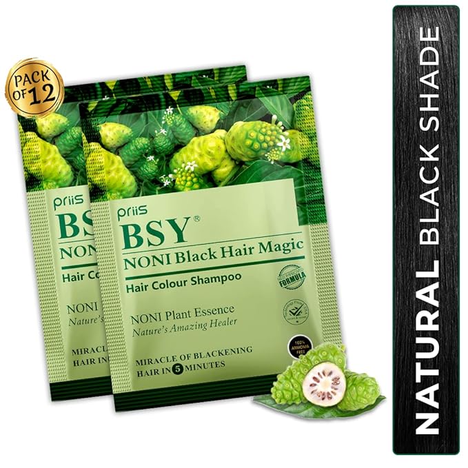 Shampoo | Hair Color | 10 Mins Ammonia-Free Shampoo-Based Hair Dye | 20ml X 12