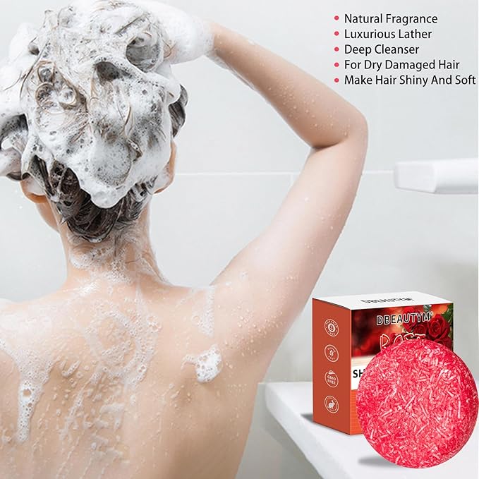 8 Pack Shampoo Bar Gift Set,Natural Soap, Solid Dry Damaged Hair With Plant Essence Oil Helps Stop Loss and Promotes Healthy Growth, Travel Size Bulk Set