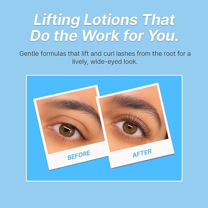 Korean Lash Lift Lotion - Eyebrow Lamination Eyelash Perm Home & Professional Use Eyelash Lift Lash Perm Brow Lamination