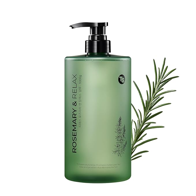 TS Rosemary & Relax Shampoo (1000g) Hydrating & Calming | Natural Ingredients | Sulfate-Free | Korean Shampoo (35.2 Fl oz)