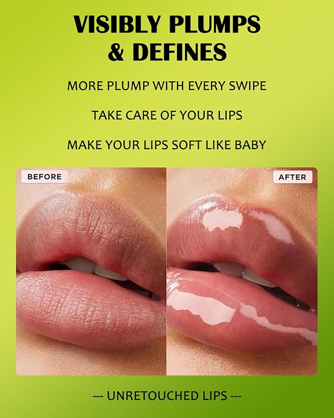 4 Colors Lip Oil Lip Glaze Set,Hydrating Tinted Plumping Lip Gloss,Shiny Glow Reviver Lip Care Oil,Longlasting Non-sticky Transparent Lip Oil, Christmas Makeup Gift Kit for Women Girl-SetB