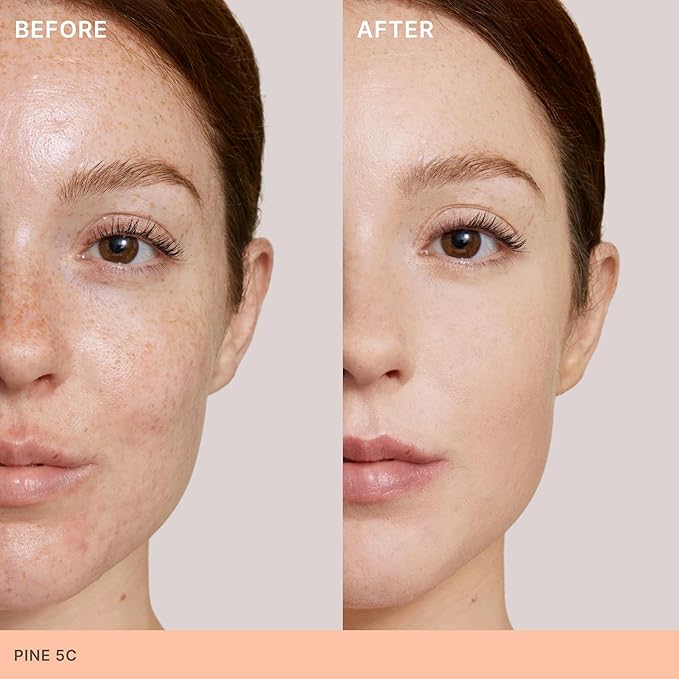 ILIA - Skin Rewind Complexion Stick - Foundation + Concealer + Skincare | Non-Toxic, Vegan, Cruelty-Free, Clean Makeup (5C - Pine, 0.35 oz | 10 g)