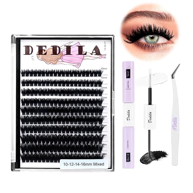 8-22mm to Choose 20D/40D/60D/80D/100D Individual False Eyelashes Makeup Cluster Eyelashes Thickness 0.07mm D Curl Natural long Black Soft 3D Eye Lashes Extensions (100D-10-12-14-16MM Kit)