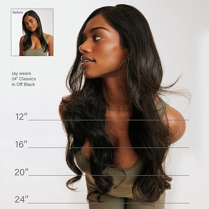 Luxy 100% Remy Human Hair - Seamless Clip-In Hair Extensions - Multi-Dimensional Color for Natural Blending, Adds Volume & Length 180 grams 20" Dimensional Beige Blonde