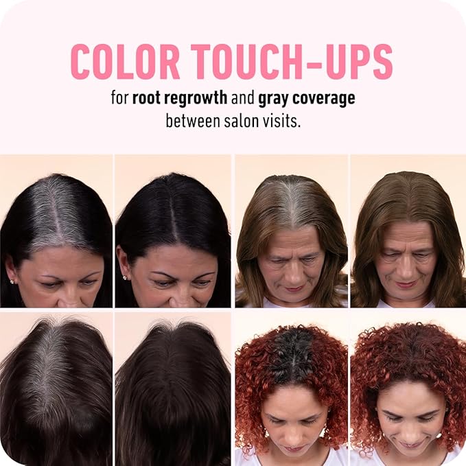 BOLDIFY Hairline Powder (LARGE, 10g) - Root Touch Up Hair Color for Gray Coverage - Bald Spot Concealing Hair Powder for Women & Men - 24-Hour Stain-Proof - Black