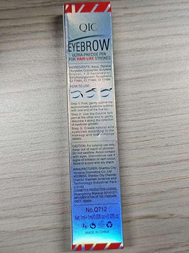 2 Pack Eyebrow Pen, Brow Pencil 2-in-1 Dual-Ended Microblading Eyebrow Pencil with 2-Fork-Tip and Precise Brush-Tip, Waterproof Long Lasting Eyebrow Pen for Natural Hair-Like Brows(Light Brown*2)