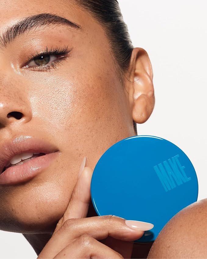 MAKE Beauty Skin Mimetic Microsuede Bronzer Powder - Matte Bronzing Powder Contour, Buildable Formula, Non Comedogenic, Long Lasting Color. Shade - Lunar for Fair to Light Skin
