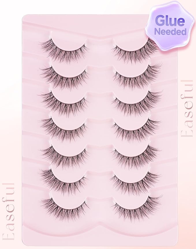 Natural Wispy Lashes False Eyelashes Strip Lashes Nature02