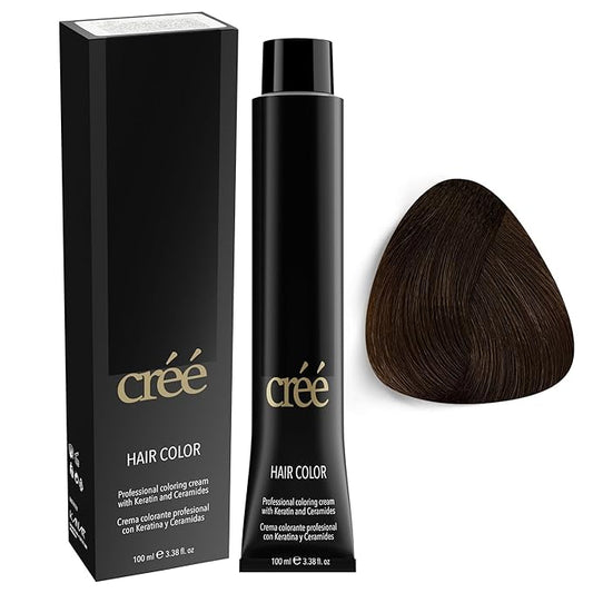 Cree Professional Intense Dark Blond Permanent Hair Color - Long Lasting, Rich Vibrant - Gray Coverage 100ml - 3.4 fl.oz.