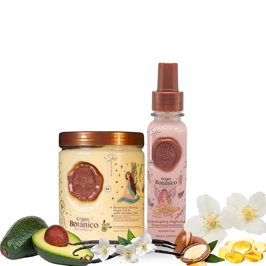 Ritual Botánico Keratina Orgánica | Treatment to Straighten, Repair and Relax Hair | All Natural, Organic & Vegan Ingredients | Product of Colombia | 2 Piece Kit