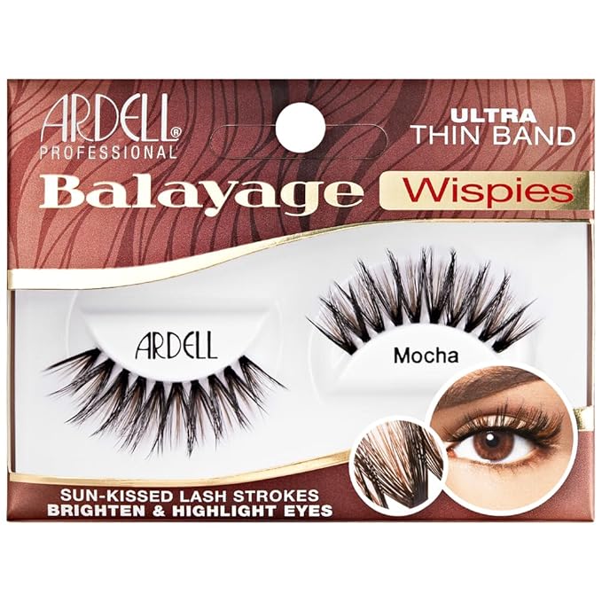 Ardell Balayage Wispies Mocha False Eyelashes, 1 Pair