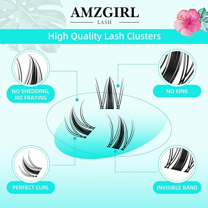 Lash Clusters Manga 168Pcs Eyelash Cluster Wet Look Ultra-Thin Invisible Lash Band Eyelashes Extensions Spiky Anime Wide Span Lashes for Beginners(Autumn Leaves,D-10mm)