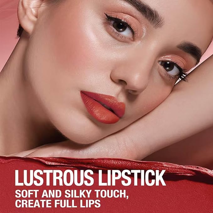 Dark Red Lipstick For Women Matte Highly Pigmented Lip stick Hypoallergenic Waterproof Long Lasting Lipsticks Quick Makeup Lightweight Portable # 12