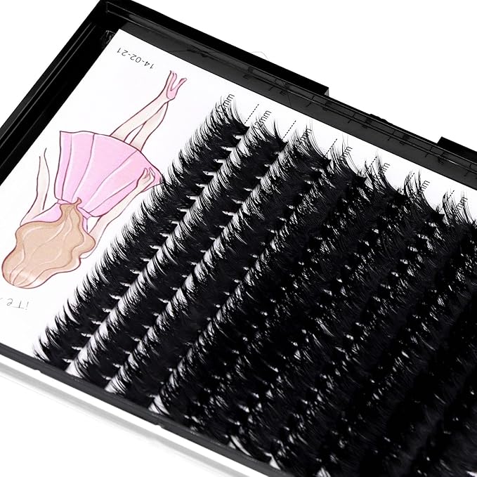 8-22mm to Choose 20D/40D/60D/80D/100D Individual False Eyelashes Makeup Cluster Eyelashes Thickness 0.07mm D Curl Natural long Black Soft 3D Eye Lashes Extensions (100D-12-14-16-18MM Kit)
