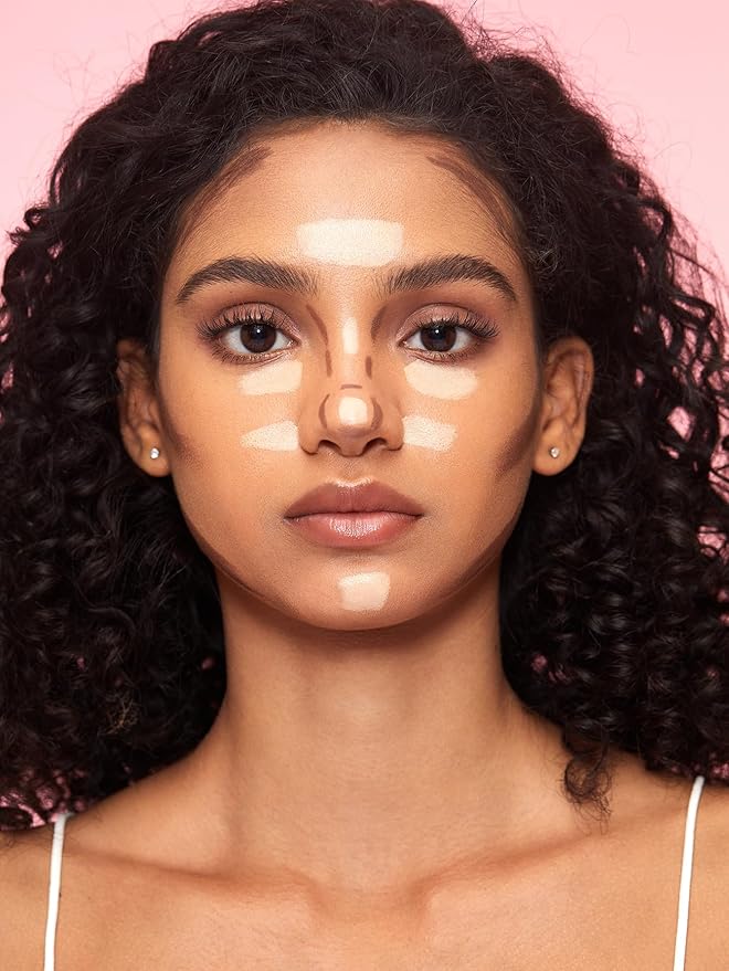 SHEGLAM Fine Line 2-In-1 Nose Contour & Highlight Pen Long Lasting Waterproof Cream Bronzer & Highlight Sticks-Chestnut