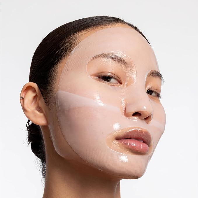 LOOPS Dew Cloud Ultra Hydrating Hydrogel Korean Face Mask for Every Skin Type - Five Ultra Hydrating Collagen Masks to Deeply Moisturize & Restore Your Skin - Gifts for Women, Stocking Stuffer - 5 pc