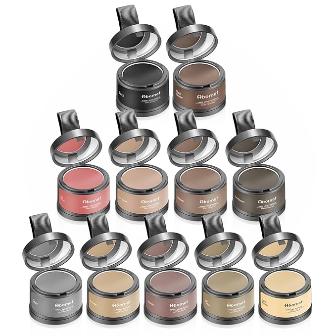 Root Touch Up Hair Fibers (Light Coffee) - Touch Up Gray Coverage Hairline Powder, Conceal Hair Loss and Thinning For Women Men