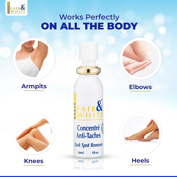 Fair & White Original Concentrated Dark Spot Fader 1 Fl oz / 30ml - Reduce Appearance of Wrinkle, Sun Damage, Restore & Even Skin Tone