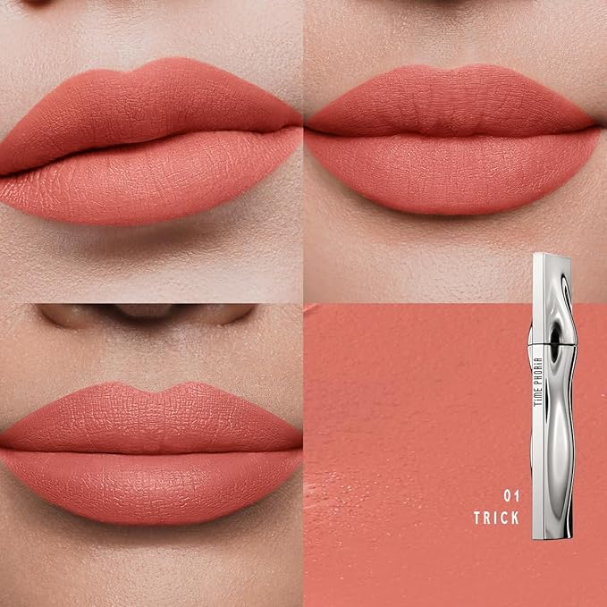 ETERNAL LIP MATTE-Long Lasting Lip Stain, Waterproof & Transferproof Lip Tint, Mask-friendly, Matte Finish Lipstick, Lightweight, High Coverage, Stocking Stuffers For Teen Girls (01 TRICK)