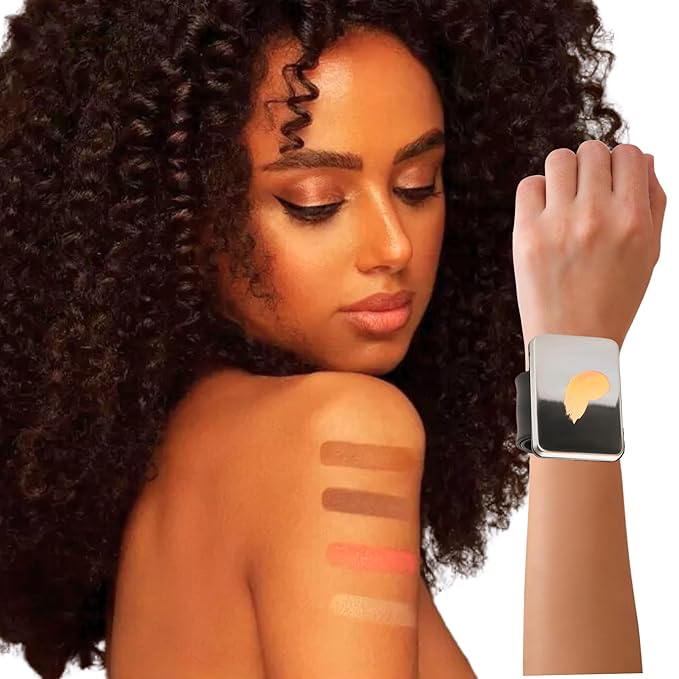 Hands-Free Makeup Mixing Palette Bracelet - Adjustable Silicone Strap with Magnetic Plate Pin Holder - Multi-Purpose Tool for Artists and Stylists - Perfect for Blending Mixing Creative Application