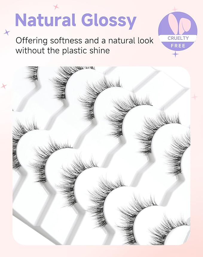 Eyelashes Natural Wispy Lashes Fake Eyelashes False Eyelashes Strip Lashes Light-04