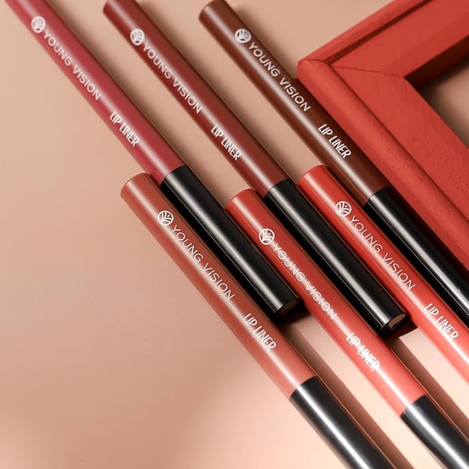 YOUNG VISION Liquid Lipstick & Lip liner Combo Set, Matte Lip Contour Kit - Durable, Waterproof, Kit de Labios Matte for Lasting Definition…