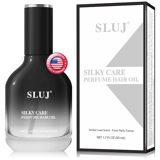 SLUJ Hair Perfume for Women & Men - Lightweight Anti Frizz Hair Oil for Frizz & Damaged Hair, Repairing Hair Serum, Long Lasting Hair Fragrance, Travel Size Moisturizing Hair Perfume Oil