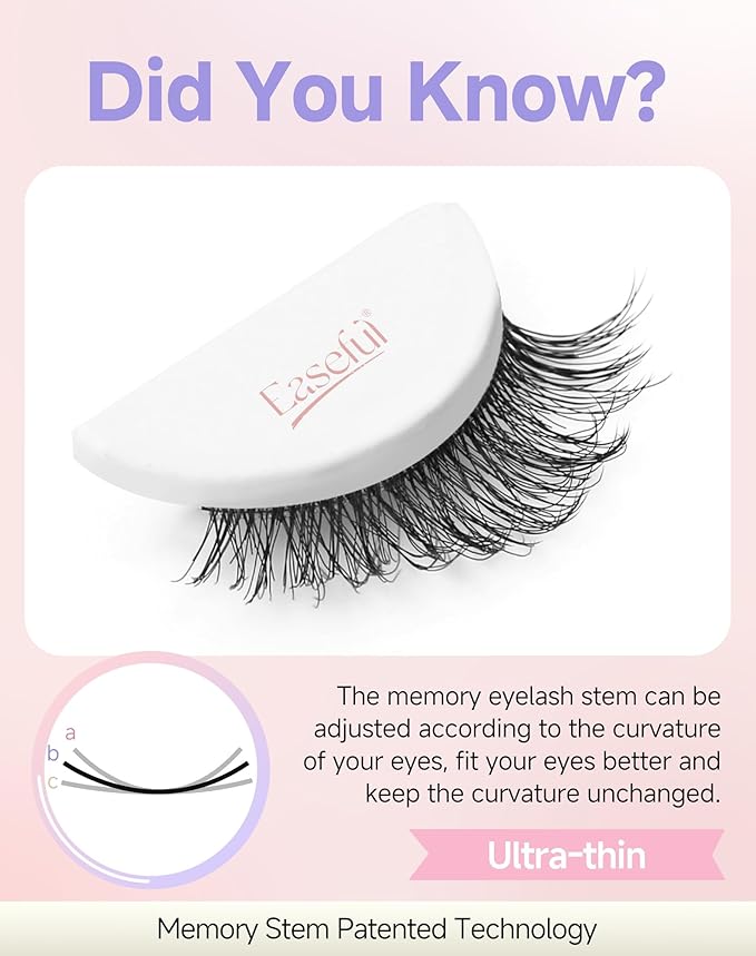 Natural Lashes Natural Eyelashes Natural Look Wispy Lashes Mink Lashes False Eyelashes Fake Eyelashes C Curl Lashes Strip Lashes Bright-02
