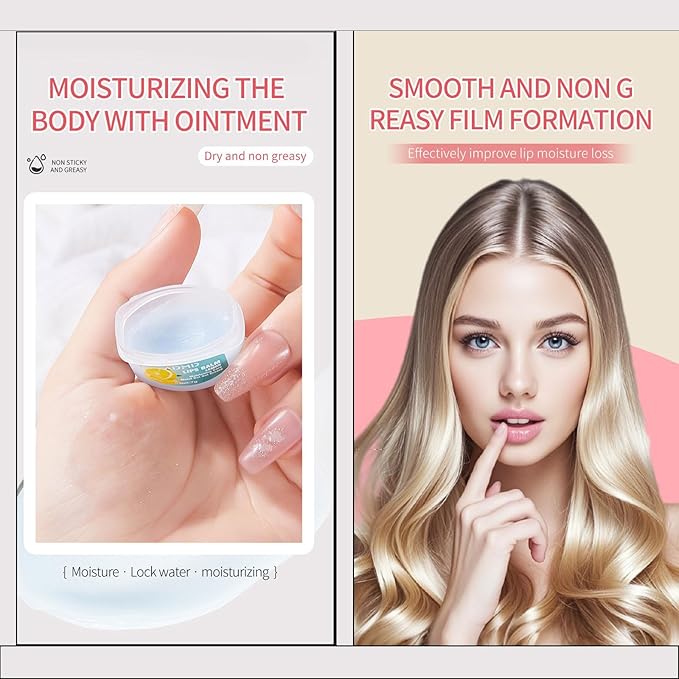 4Packs Admd Fruity Lip Balm Set,Fruit Flavored Lip Care Set,Mini Colorless Lipsticks,Moisturizing Masks, Long-lasting Nourishing Smooth Soft, Hydrated Lips Overnight (4Pcs)