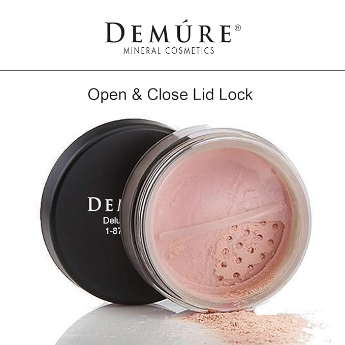 Demure Mineral Blush Makeup (Peachy), Loose Powder, Professional Quality, Cruelty Free Powder By Demure