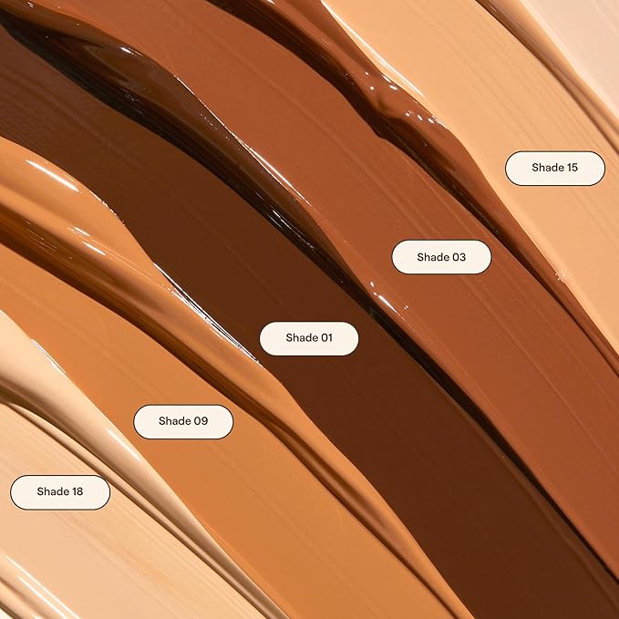 Live Tinted Hueskin Serum Concealer - Medium-to-Full Coverage Concealer with Niacinamide, & Hyaluronic Acid for Dark Circles, Fine Lines & Wrinkles, Buildable Long-Lasting Formula, 0.35 oz - Shade 1