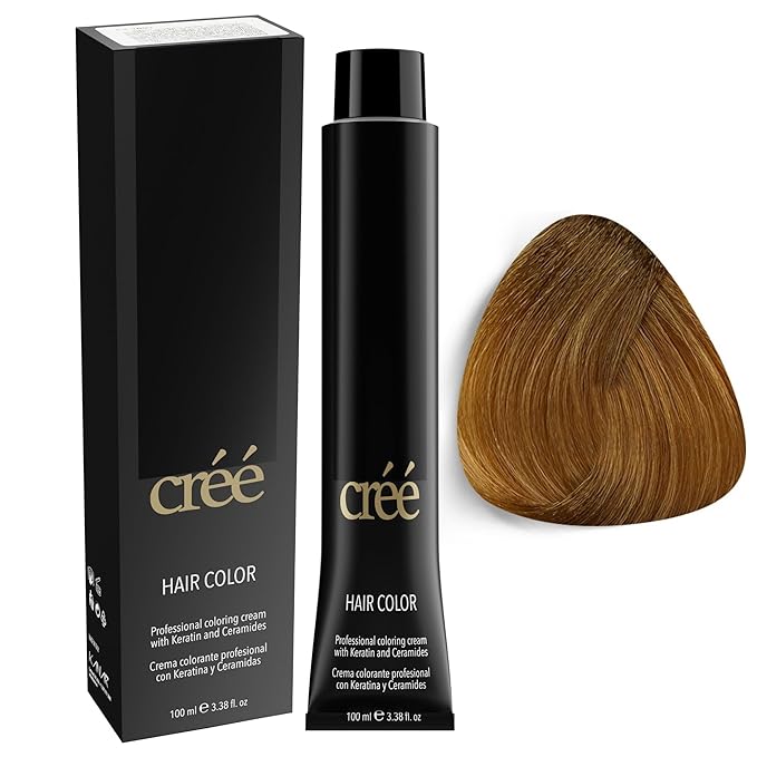 Cree Professional 8.3 - Light Golden Blond Permanent Hair Color - Long Lasting, Rich Vibrant - Gray Coverage 100ml - 3.4 fl.oz.