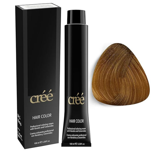 Cree Professional 8.3 - Light Golden Blond Permanent Hair Color - Long Lasting, Rich Vibrant - Gray Coverage 100ml - 3.4 fl.oz.
